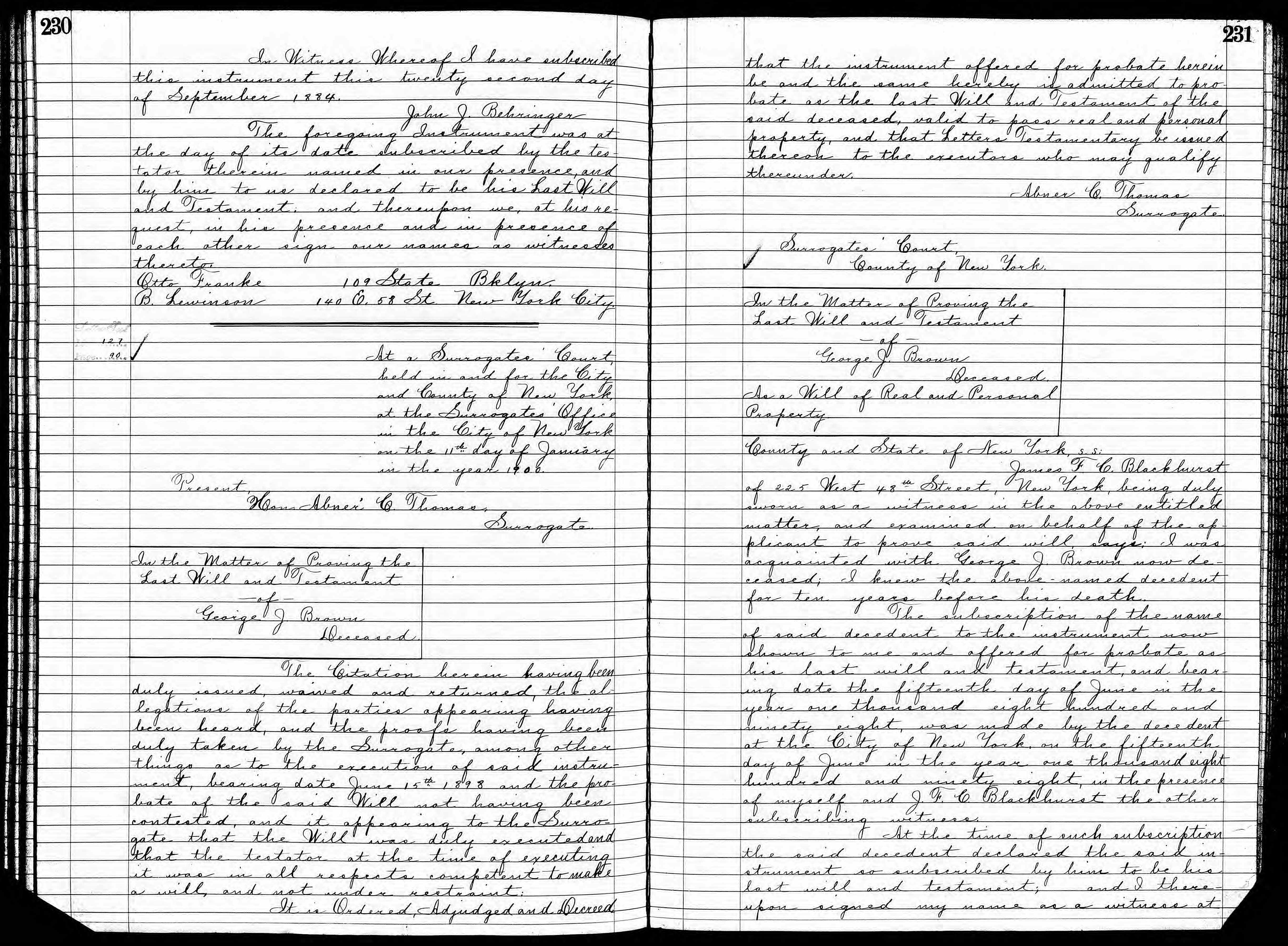 New York, Wills and Probate Records, 1659-1999